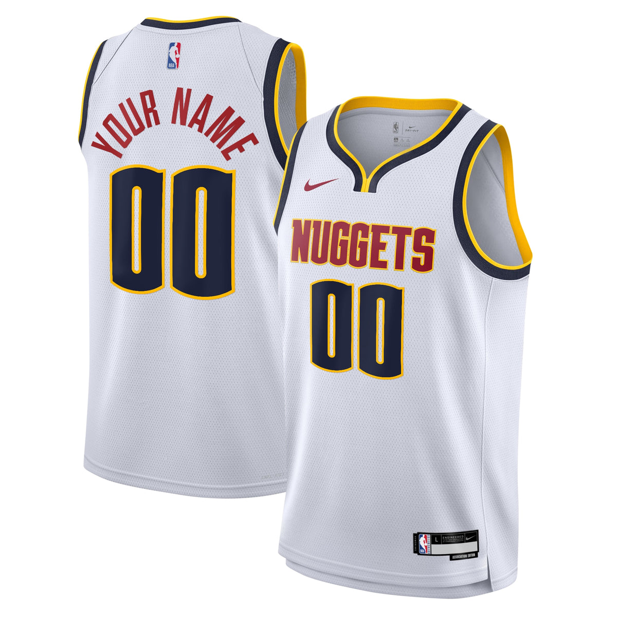 Denver Nuggets Nike Association Swingman Jersey - Custom - Youth