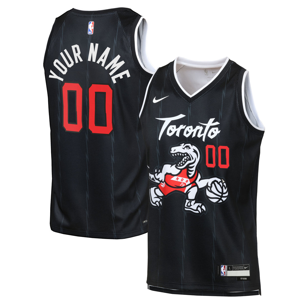 Nike  Toronto Raptors 2025/26 City Edition Swingman Jersey - Custom - Youth
